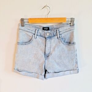Express Mom Shortie Super High Rise Jean Shorts - Small/Medium